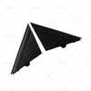 Fiat 500 Black Matte Rear Mirror Triangle Trim Plate (2012-2019)