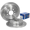 Ford Fairlane LTD Rear Slotted Brake Rotors w/ Pads (1994 - 1997)