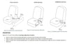 Ford Falcon XB XC Sedan - 2 x Seat Belts Front Bucket Seat Belts