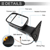 Dodge Ram 1500 with Turn Signal Light Black 2 x Tow Mirrors (2009-2012)