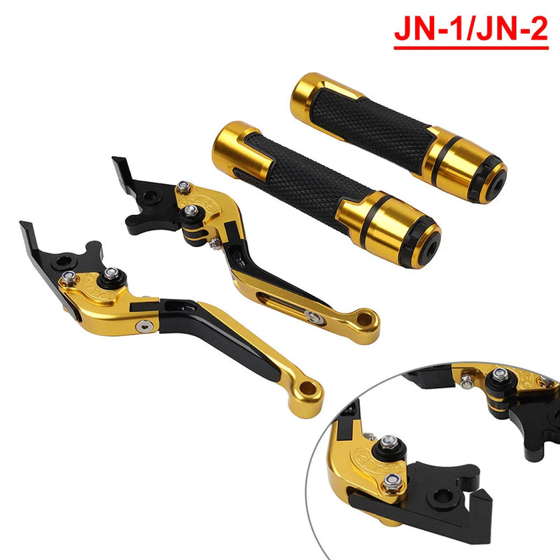 BMW F900R Gold Extendable Brake Clutch Levers & Handlebar Grips (2020-2023)