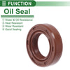Oil Seal 17x28x7mm / Seal Ring Rotary Shaft Seal FKM Brown 5 Pcs
