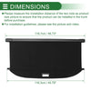 BMW X3 2025-2026, Aluminum Alloy, Black Retractable Cargo Cover
