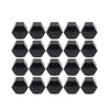 Audi 17mm Black Wheel Lug Nut Bolt Cover Caps 20Pcs