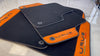 Lamborghini Urus with Orange Alcantara Leather Black Floor Mats (2018-2024)