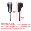 BMW E36 E39 E46 E60 E70 Leather Silver Automatic Gear Shift Knob (2000-2010)