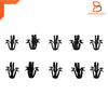 Toyota Hilux LN56 LN60 10 x Front Radiator Grille Clip Fasteners (84-88)
