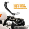 Universal 2 x Pair 7/8" Motorcycle Brake Clutch Lever Guard 22mm SilverTone
