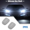 Honda Civic Accord CR-V HR-V Gray Smart Key Fob Cover Protector (2 x)
