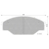 Toyota Hiace Van Front Disc Brake Pad Set (1982–1987)