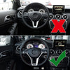 Mercedes Benz W176 W204 W212 Silver Steering Wheel Cover Trim (2012-2014)
