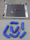 Honda V65 Magna VF1100C Aluminum Radiator + Blue Hose (1983-1986)