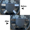Chrysler 300 300C 4pcs Carbon Fiber Steering Wheel Cover (2005-2010)