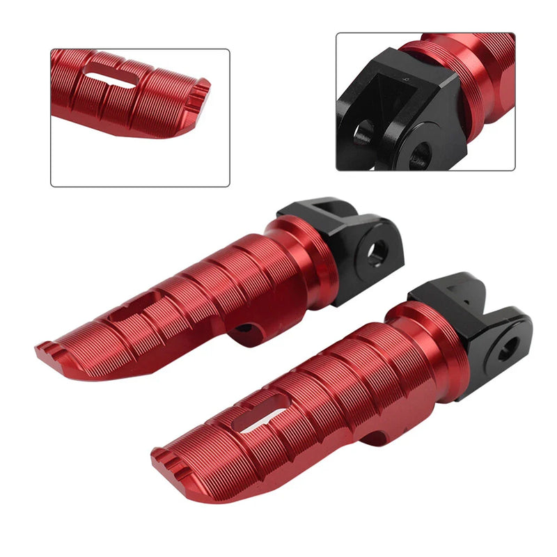 Ducati Panigale 1199 2012-2014, 1299 2015-2017, V2 V4 Red Front Footrest Pegs
