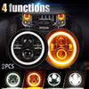 Jeep Wrangler JK LJ TJ CJ LED Turn Signal Fog Light Halo (2007-2018)
