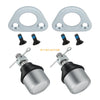 Polaris Big Boss 500 400 350 300 250 2 x Ball Joint & Bracket (1989-1999)