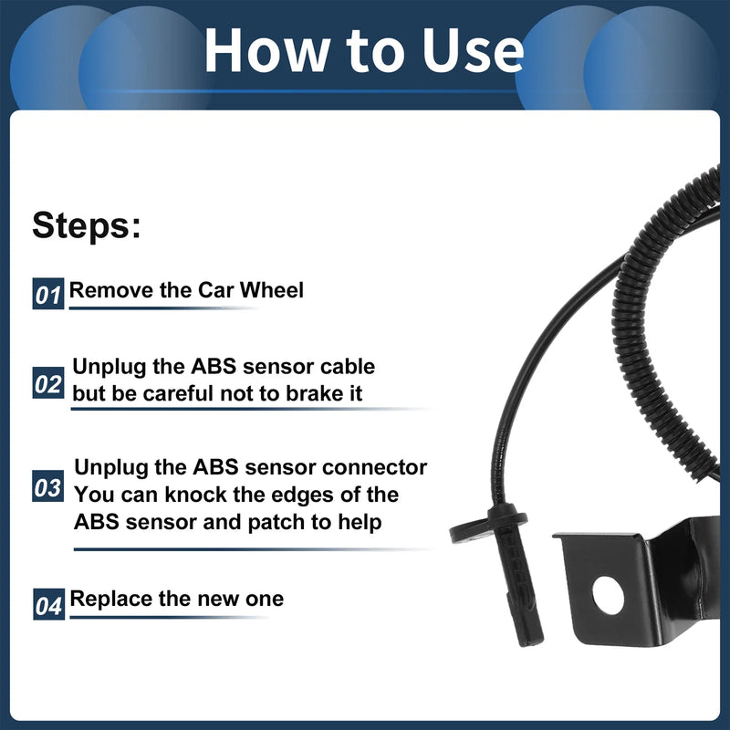 Ford Edge (2015-2019) Front Right ABS Wheel Speed Sensor