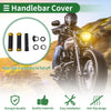 Motorcycle Rhombus Gold Tone 7/8" 22mm Hand Grips Cover Kit