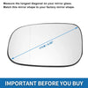 Volvo C30 C70 S40 S60 V50 V70 Heated Left Side Mirror Glass (2001-2010)