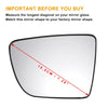 KIA Venga Left Side White Mirror Glass w/ Back Non-Heated (2009-2020)