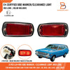 Nissan Datsun 510 240Z 260Z 280Z Pair of Red Side Marker Clearance Lights
