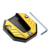 Motorcycle Bikes - Gold Kickstand Extender Foot Stand Pad