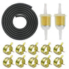 Motorcycle ATV Kart Pipes Clamps Small Engine Fuel Filter Kit