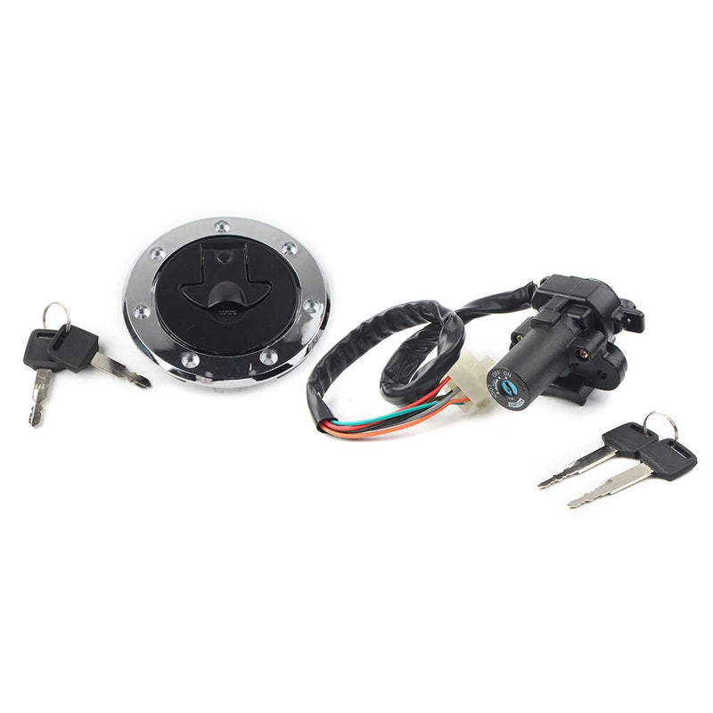 Kawasaki Ninja ZX6R ZX7R ZX9R Fuel Gas Cap Ignition Switch Lock Set (2000-2002)