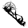 Car Side Body Sticker Graphic Decal Compass Deer Mountains Tree Forest