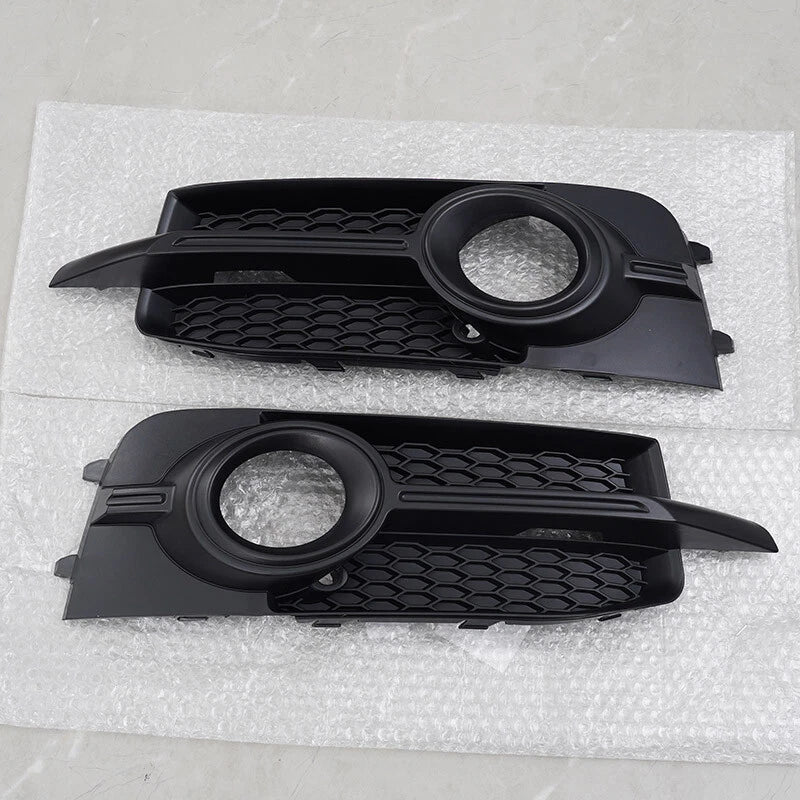 AUDI A1 8X S-Line Honeycomb Front Bumper Fog Light Covers (2010-2014)