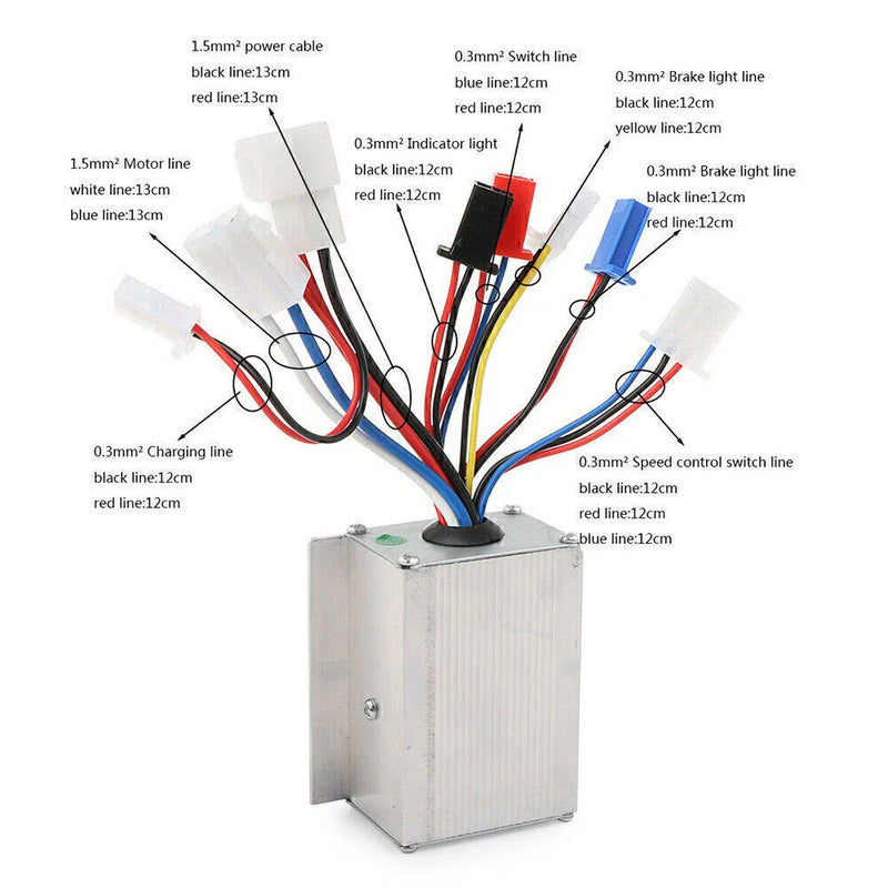 Electric Scooter & Bicycle DC 24V 250W Motor Speed Controller