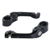 Harley Touring 32mm Matte Adjustable Highway Long Angled Foot Pegs (2009-2023)