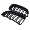 2005-2008 BMW E90 E91 Matte Black Front Kidney Grille (2005-2008)