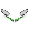 8mm 10mm Rearview Side Wing Mirror Pattern Green