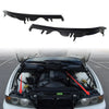BMW 5 Series E39 Pair ABS Black Front Upper Headlight Gaskets (1997-2003)