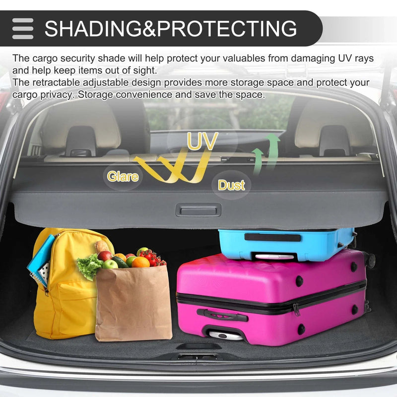 Dodge Durango (2011 - 2021) Gloss Black Retractable 7-Seater Cargo Cover
