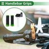 Motorcycle Grips Cover Kit 7/8" 22mm Aluminum Alloy Rubber Green
