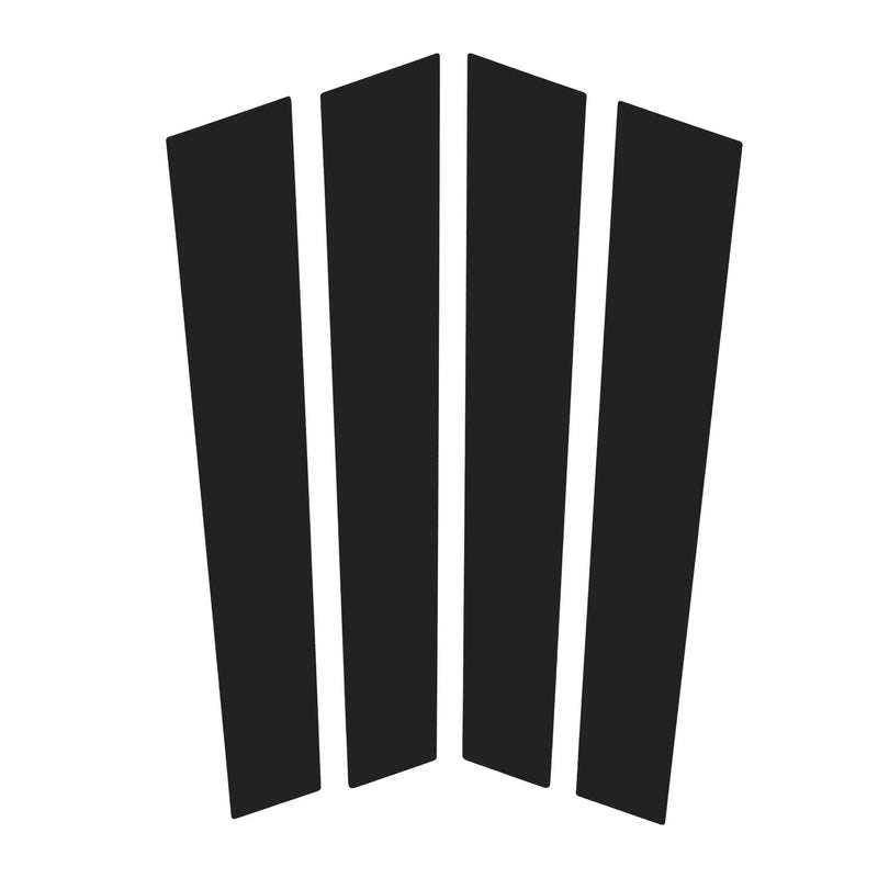 Porsche Panamera Black 4 x Door Pillar Window Trim (2017-2021)