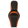 Harley Iron 883 XL883N (2016-2022) Black / Orange Rider & Passenger Seats