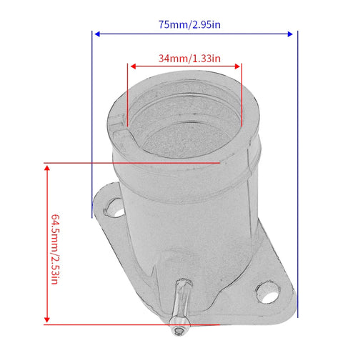 Yamaha TT-R 125 Carburetor Intake Manifold Boot
