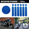 Helmet for Bicycle Motorcycle 12pcs / Reflective Safety Sticker PET Blue