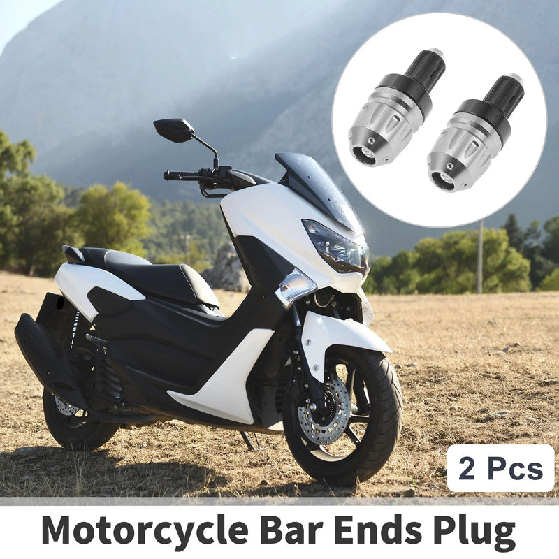 Motorcycle 7 / 8 22mm Bar Ends Plug 2 x Aluminum Alloy Bar Ends
