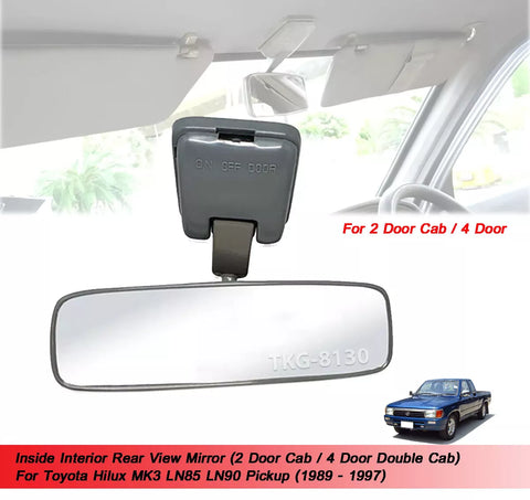Toyota Hilux MK3 1989-1997 Rear View Mirror (2 x Dr Cab)