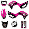Honda CRF 110 2019-2026 Pink Graphics Custom Stickers Full Kit