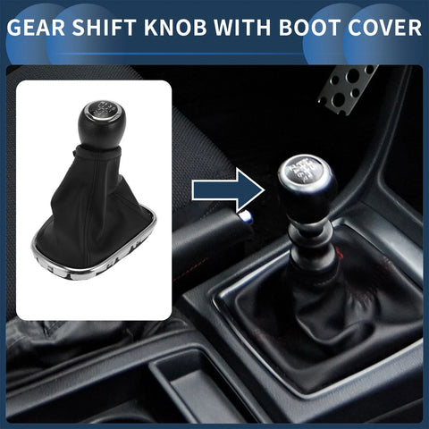 Chevrolet Cruze (2010-2015) Black 6 Speed Gear Shifter Knob & Cover