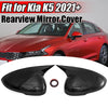 KIA K5 Glossy Black Rear View Wing Side Mirror Covers (2020-2023)