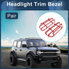 Ford Bronco Front Left & Right Headlight Trim Bezels (2021-2023)