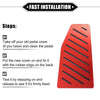 Toyota Rav4 (2019-2023) Red Aluminum Rubber Gas Brake Footrest Pedal Cover