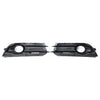 Audi A1 ABS Front Bumper Fog Light Grille Covers (2010-2014)