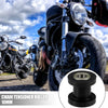 Motorcycle Black 2 x 10mm Drive Chain Pulley Chain Tensioner Rubber Wheel